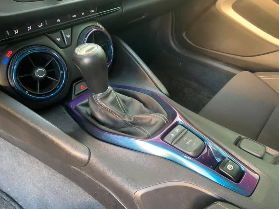 Color shift spray paint Camaro Console