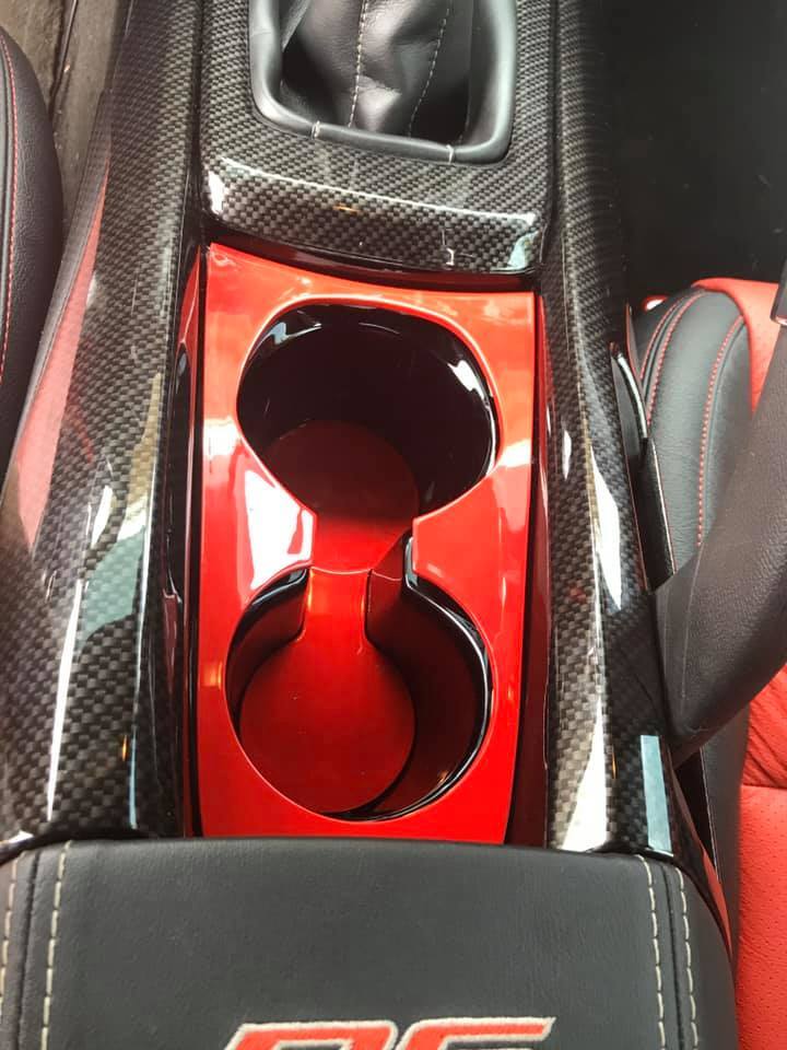 Camaro carbon fiber console custom