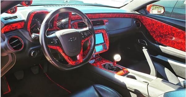 air brush camaro interior