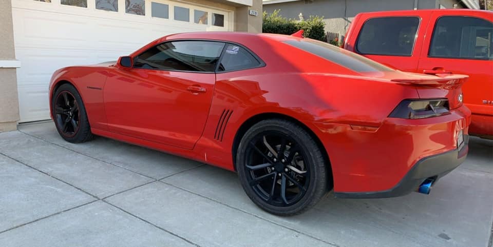 red camaro black rims SS