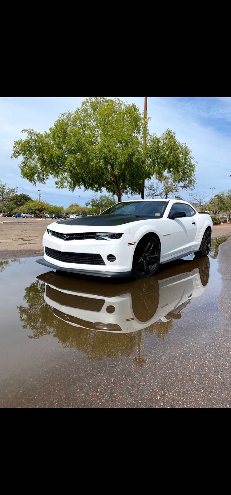 White camaro lip splitter