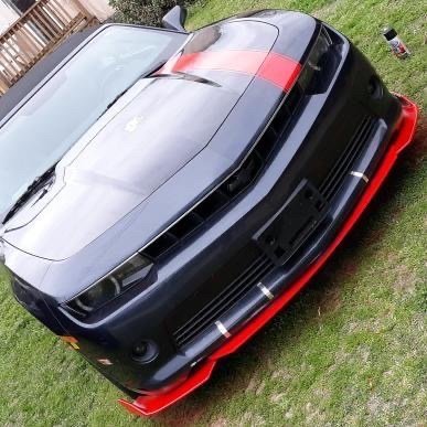 Dark camaro splitter lip