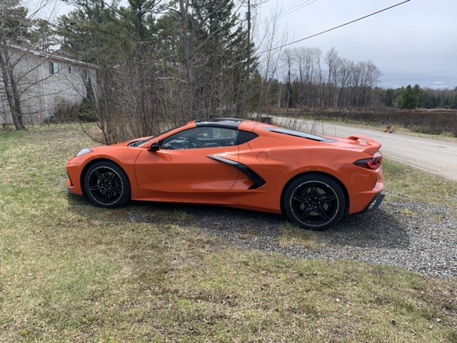 Orange Corvette C8